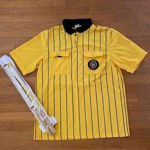 Soccer referee and linesman flags